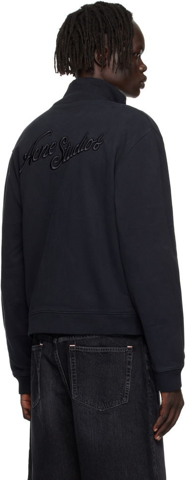Суитчър Acne Studios Acne Studios Zip-Up Sweatshirt Черно | CI0200-, 2
