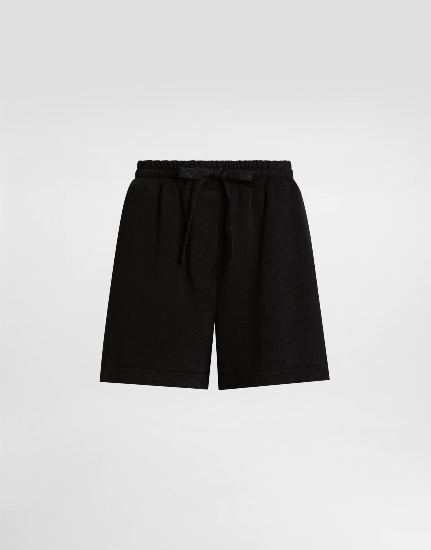 Къси панталони Dolce & Gabbana Dolce & Gabbana Fleece Shorts with Embroidery Черно | FTC90ZGDC9ZN0000, 0