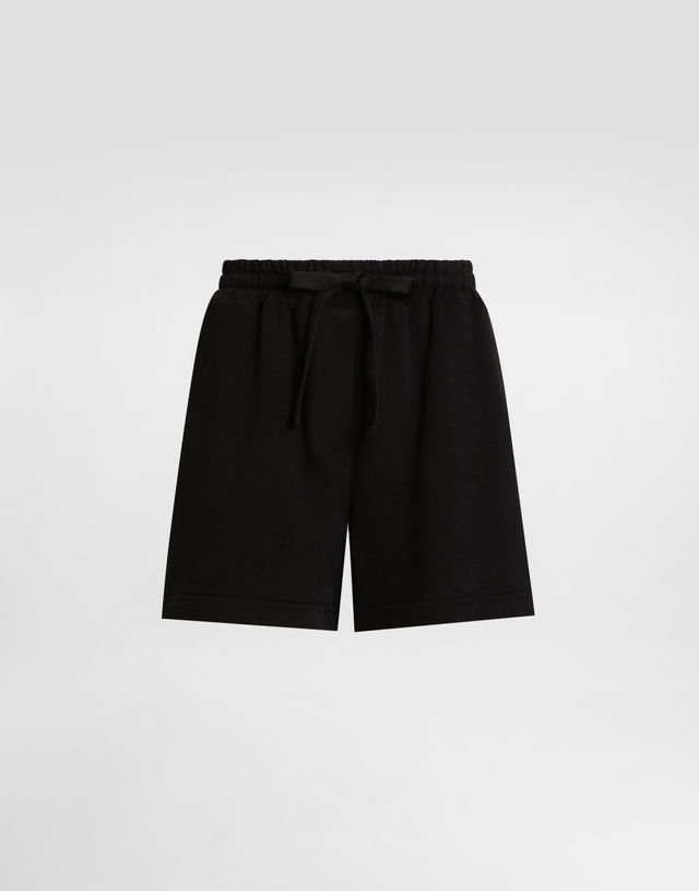 Dolce & Gabbana Fleece Shorts with Embroidery