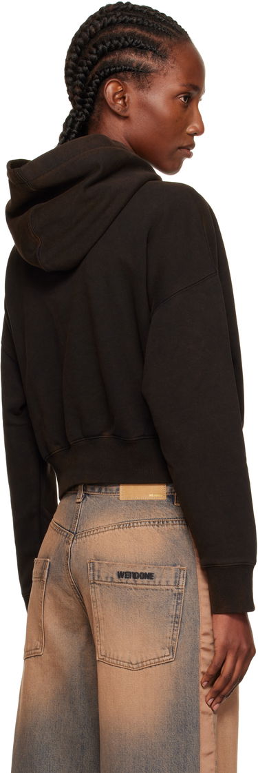 Суитчър We11done We11done Cropped Logo Hoodie Черно | WD-TH2-25-830-W-BK, 2