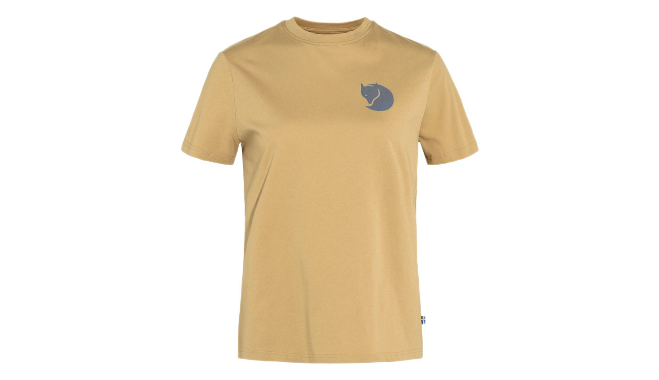 Тениска FJÄLLRÄVEN Fox Boxy Logo Бежово | F87153-196, 1