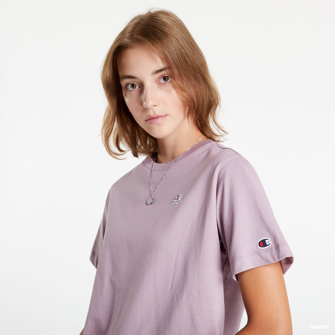 Тениска Champion Crewneck T-Shirt Лилаво | 115498 CHA PS162, 1