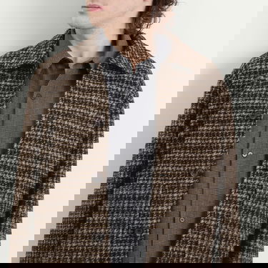 Яке Universal Works Jacquard Knit Rams Plaid Jacket Многоцветен | P33099-BRN, 5