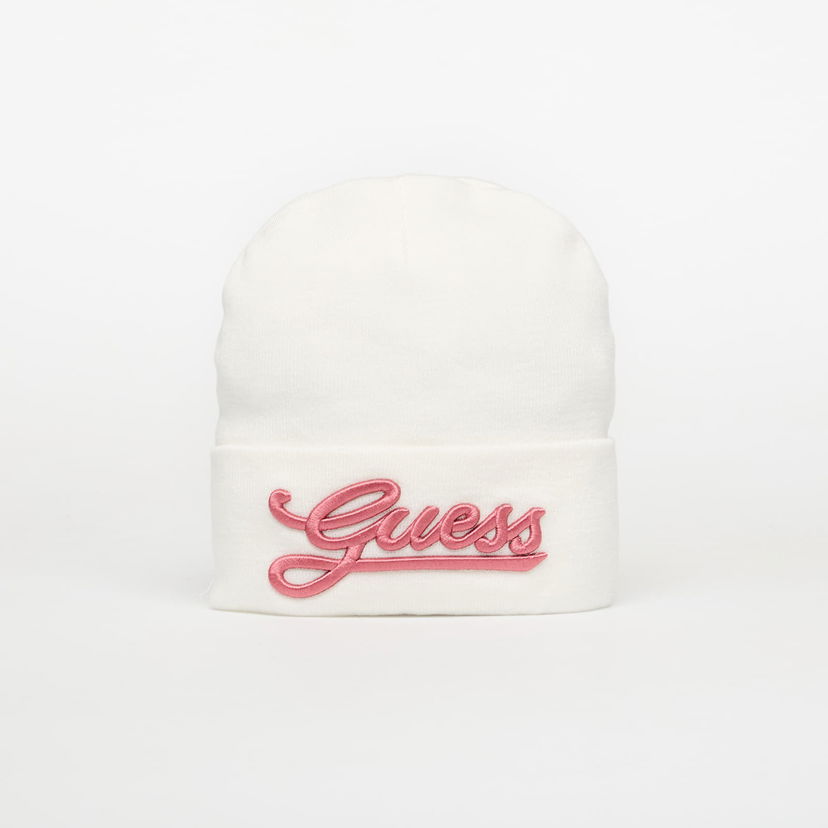 Шапка GUESS Embroidered Beanie Бяло | AW5400POL01-WHI
