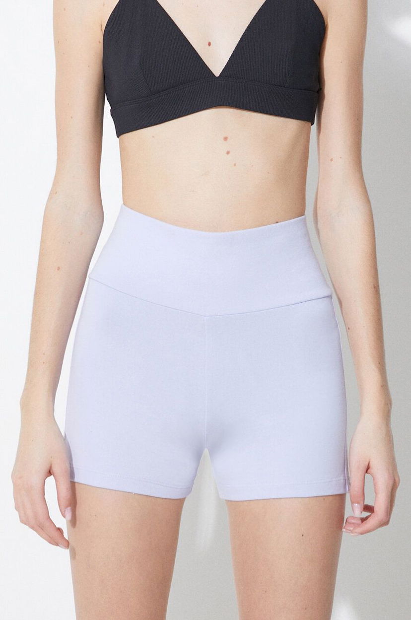 Къси панталони adidas Originals High Waist Shorts Лилаво | IR5499