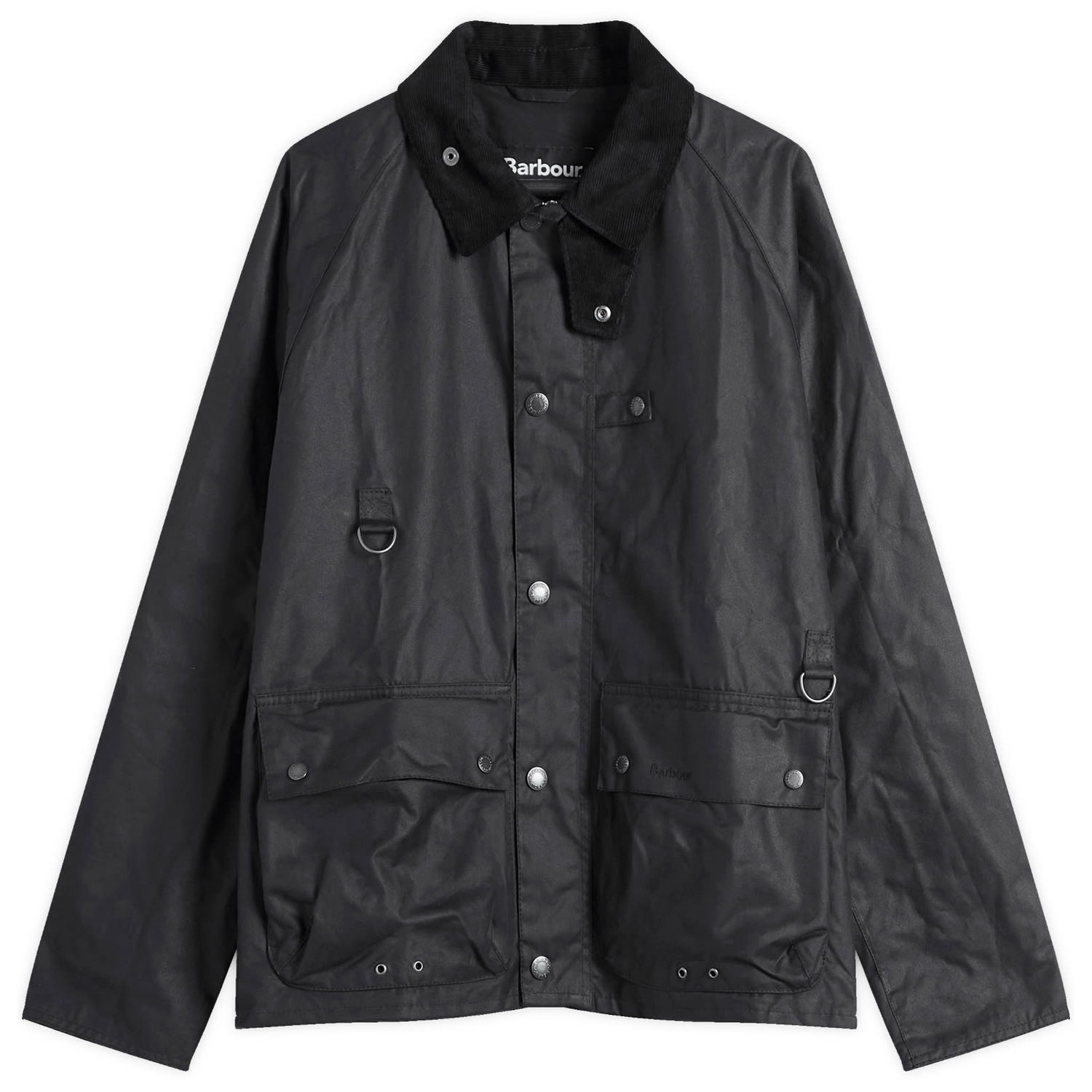 Ветровка Barbour Men's Utility Spey Wax Jacket, Size Large Черно | MWX2287NY93, 0
