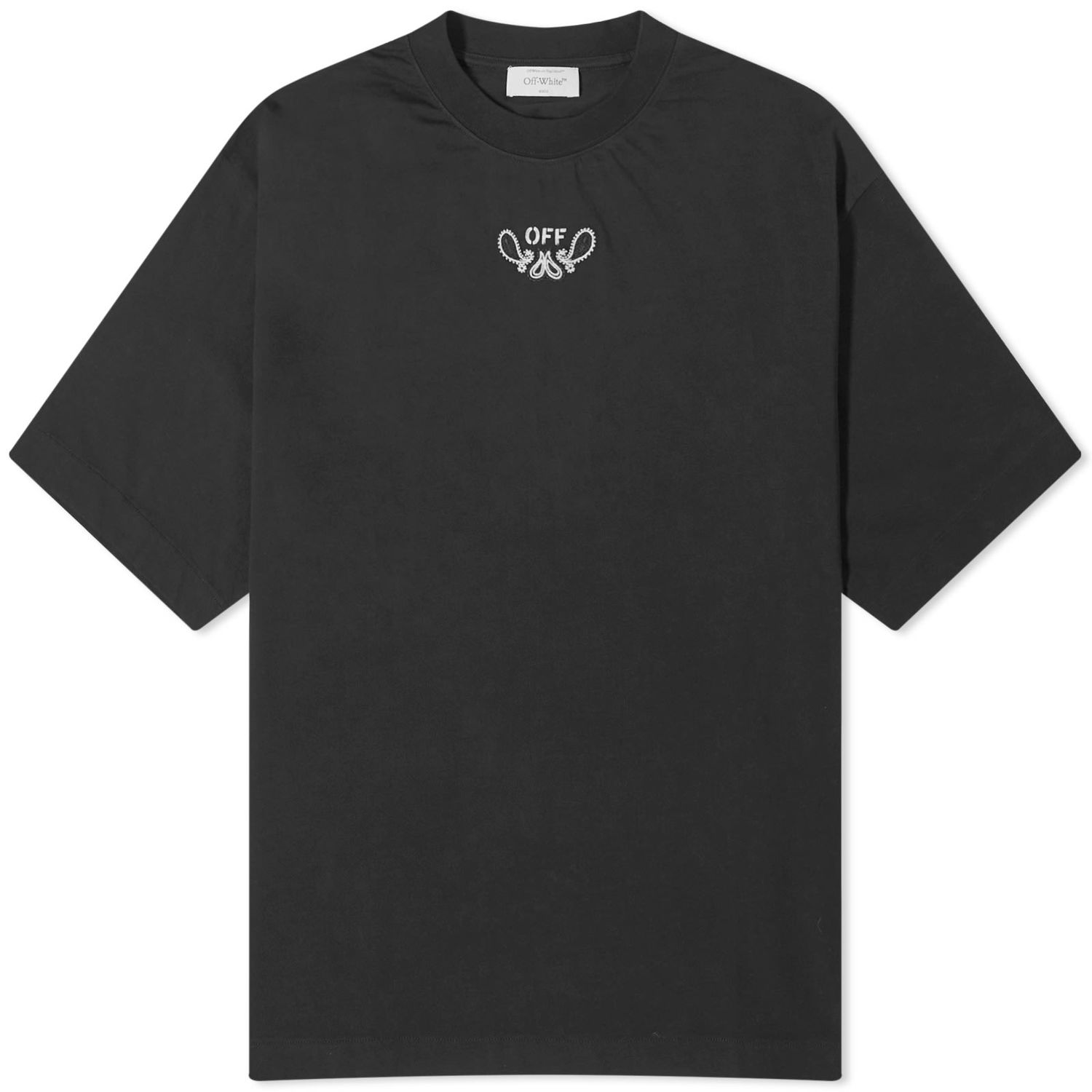 Тениска Off-White Bandana Arrow Skate T-Shirt Черно | OMAA120S24JER0031001, 0