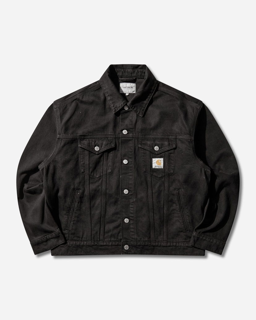 Яке Carhartt WIP Everson Garment Dyed Trucker Jacket Черно | I036266 3HVGD