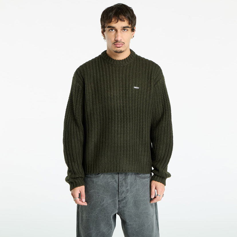 Пуловер OBEY OBEY Bold Chunky Sweater Зелено | 151000108-RSI