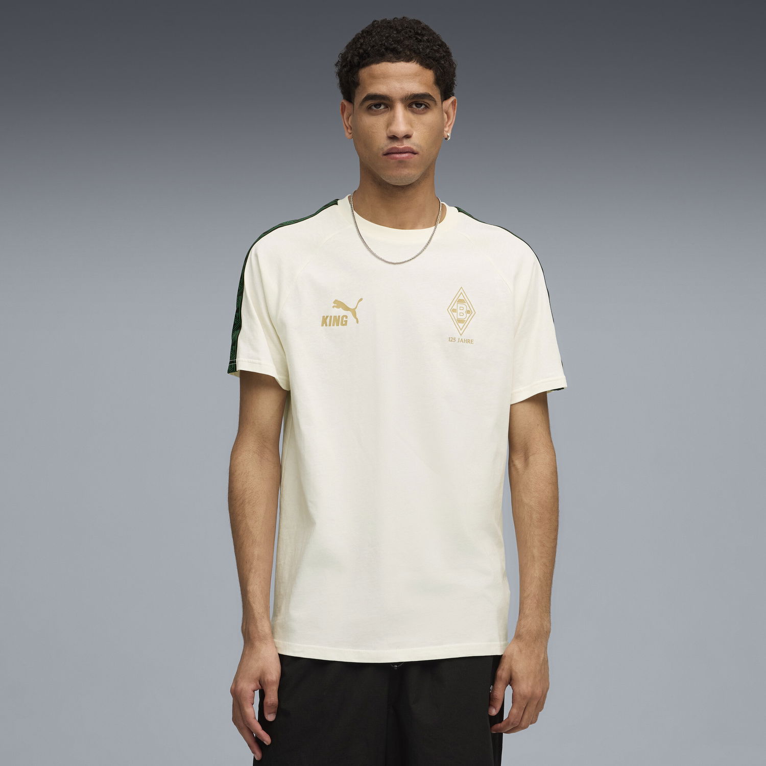Тениска Puma Borussia Mönchengladbach KING Men's T-Shirt Бяло | 781496_16, 1