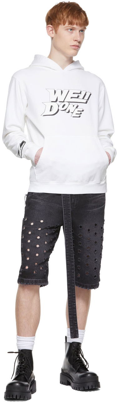 Суитчър We11done We11done Hoodie Бяло | WD-TH1-22-622-U-WH, 3