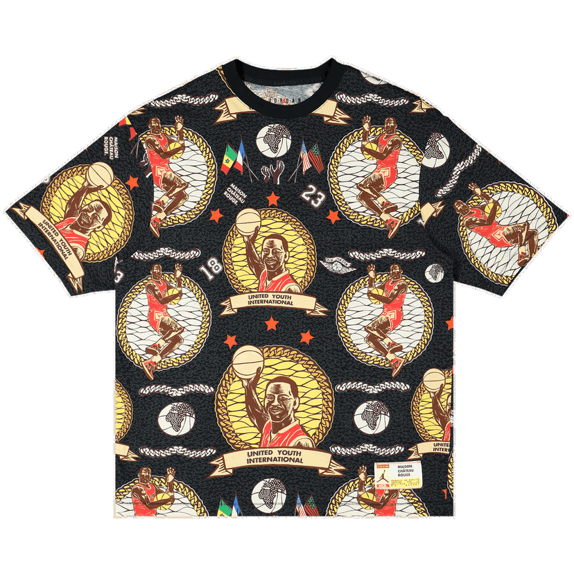 Тениска Jordan Jordan x Maison Chateau Rouge Graphic Print T-Shirt Черно | DJ9768 010