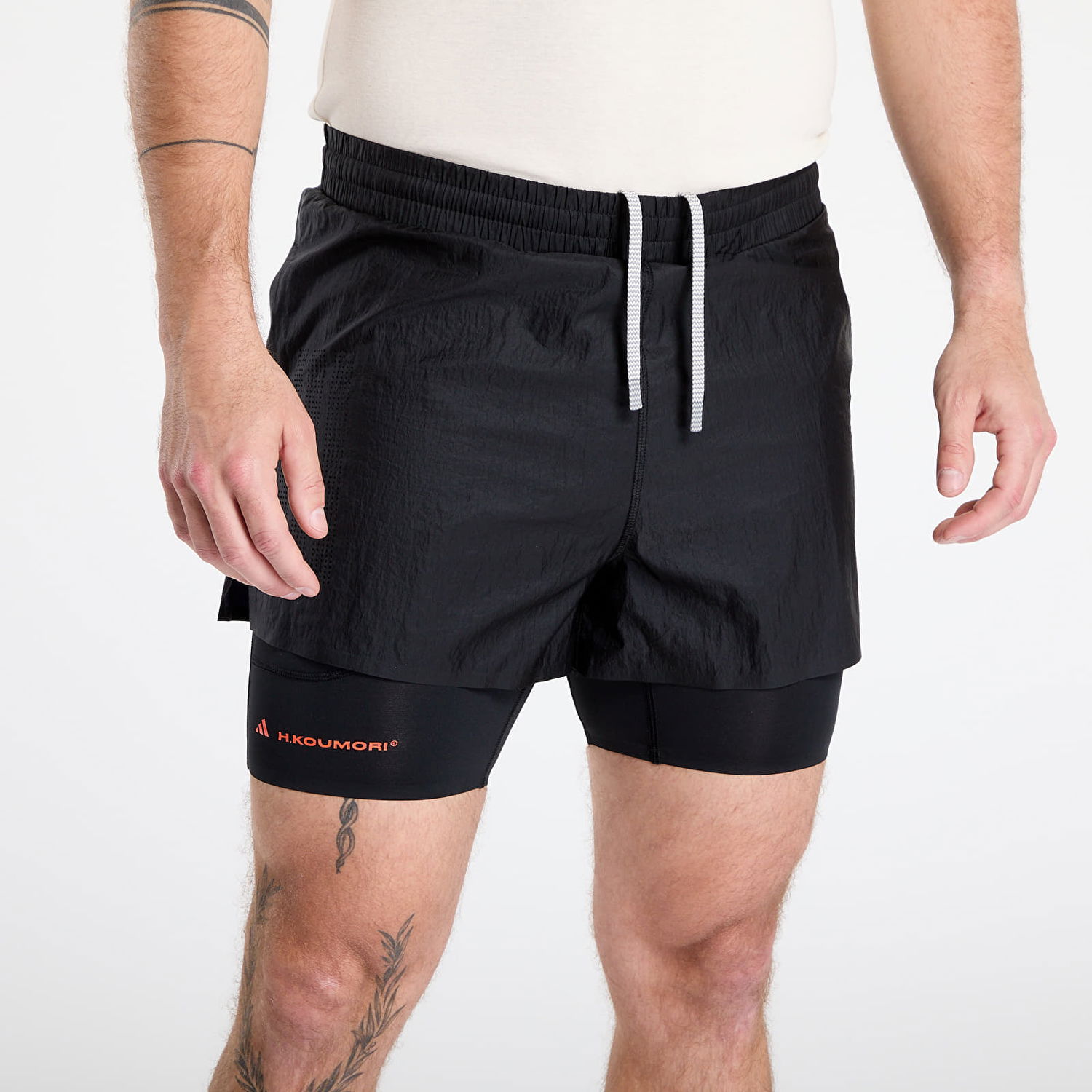 Къси панталони adidas Performance H.Koumori Adi365 2-In-1 Running Shorts Черно | JM1211, 1
