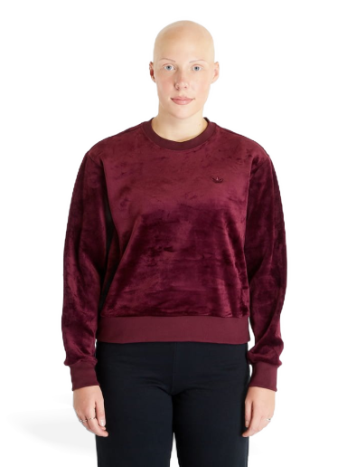 Premium Essentials Velour Sweatshirt Maroon