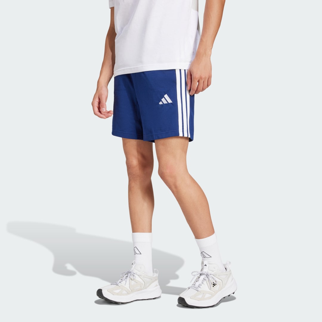 Къси панталони adidas Performance Essentials 3-Stripes Single Jersey 7-Inch Shorts Синьо | JF3679, 0