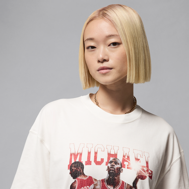 Тениска Jordan Jordan Loose Fit Graphic T-Shirt Бяло | HJ0190-133, 4