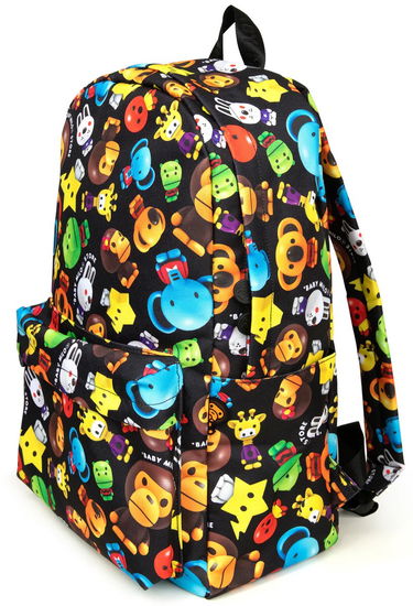Раница BAPE Baby Milo All-Over Print Backpack Черно | 0MXBGW4224XAO, 0