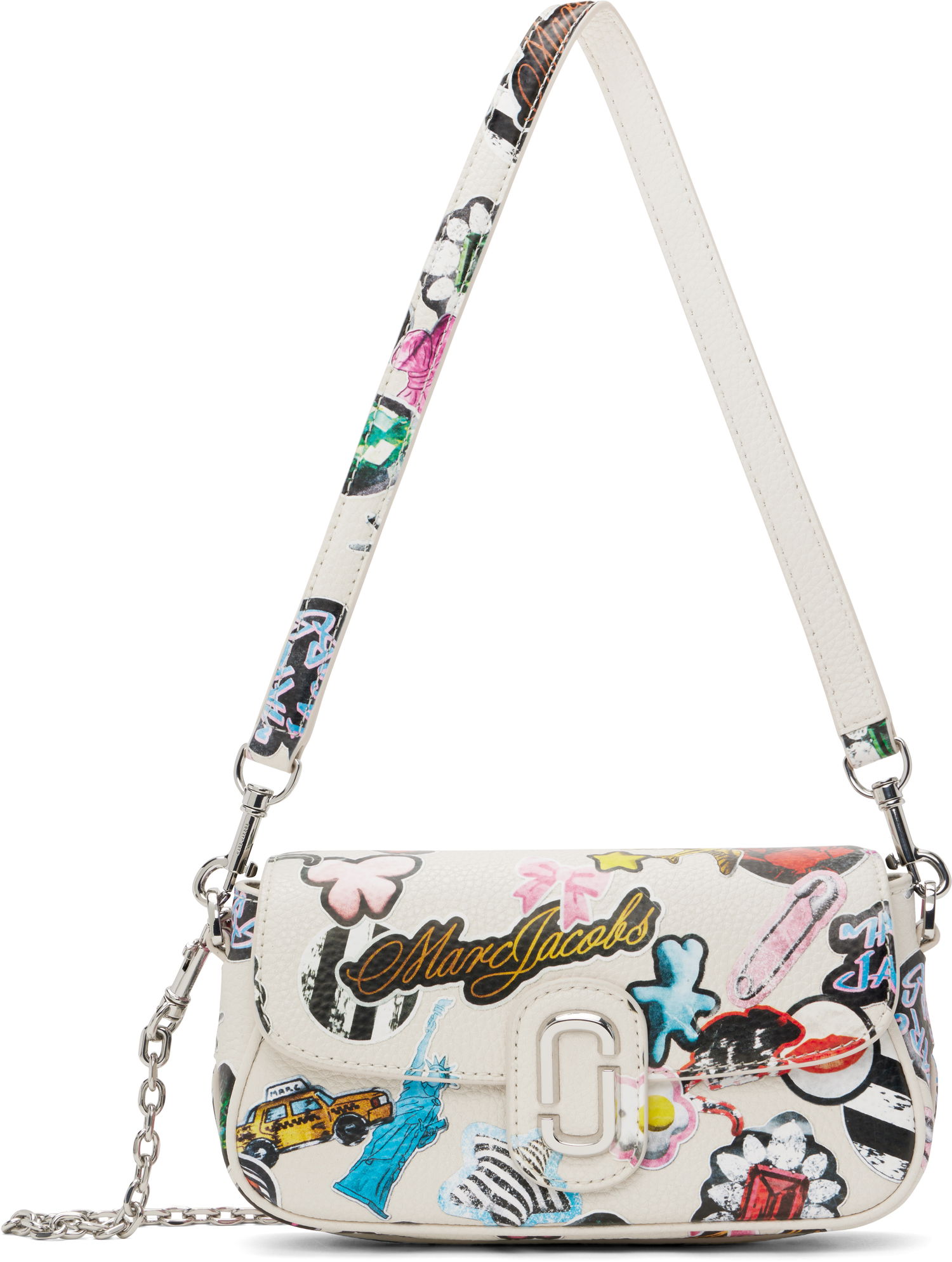 Чанта през рамо Marc Jacobs Marc Jacobs 'The Sticker Clover' Shoulder Bag Бяло | 2S5HSH027H02, 0