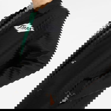 Яке By Parra Parra Midnight Surprise Coach Jacket with Embroidered P and Script Logos Черно | 53441-BLK, 5