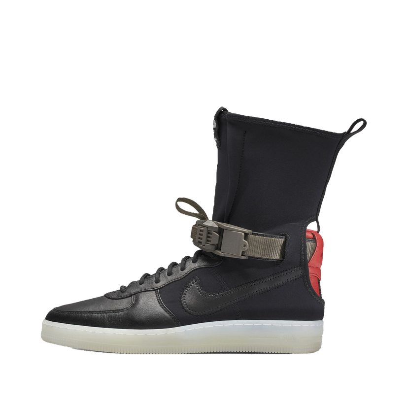 Кецове и обувки Nike Acronym x Air Force 1 Downtown Black Crimson Черно | 649941-006