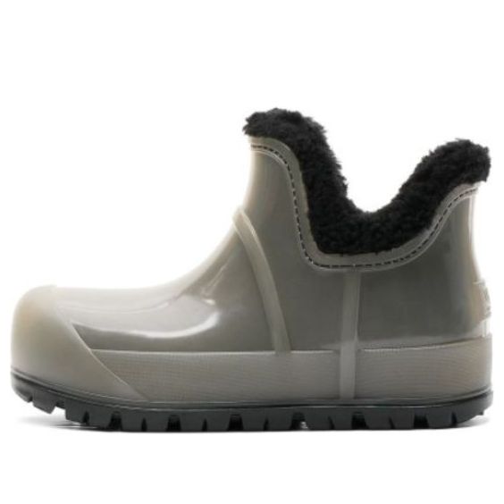 Кецове и обувки UGG Short Clear Rain Boot with Faux Fur Lining Сиво | 1132070-BLK, 0