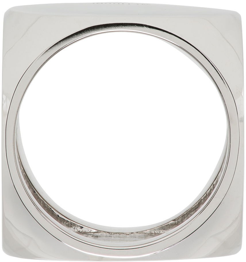 Пръстен We11done We11done Logo Dice Ring Металик | WD-AJ1-22-704-U-BK, 1