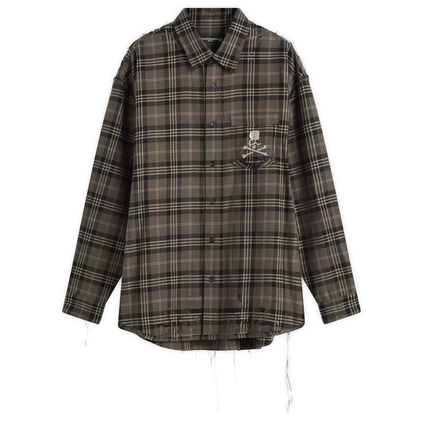Риза Mastermind WORLD MASTERMIND WORLD Reversible Raw Edge Plaid Shirt Многоцветен | MW25S15-SH007-026