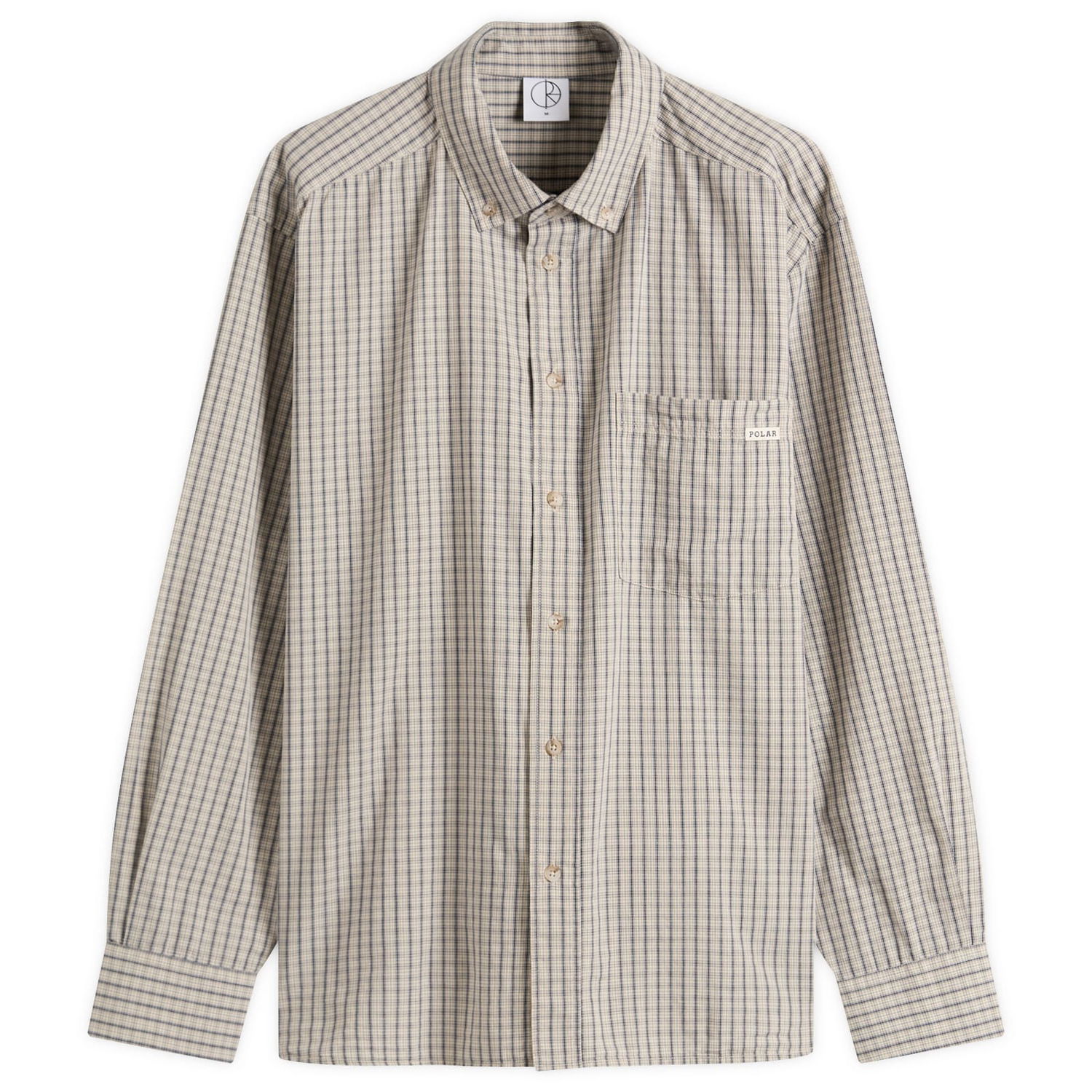Риза Polar Skate Co. Ben Check Button-Down Shirt, Size Large Бежово | PSC-SU25-4-IVO, 1