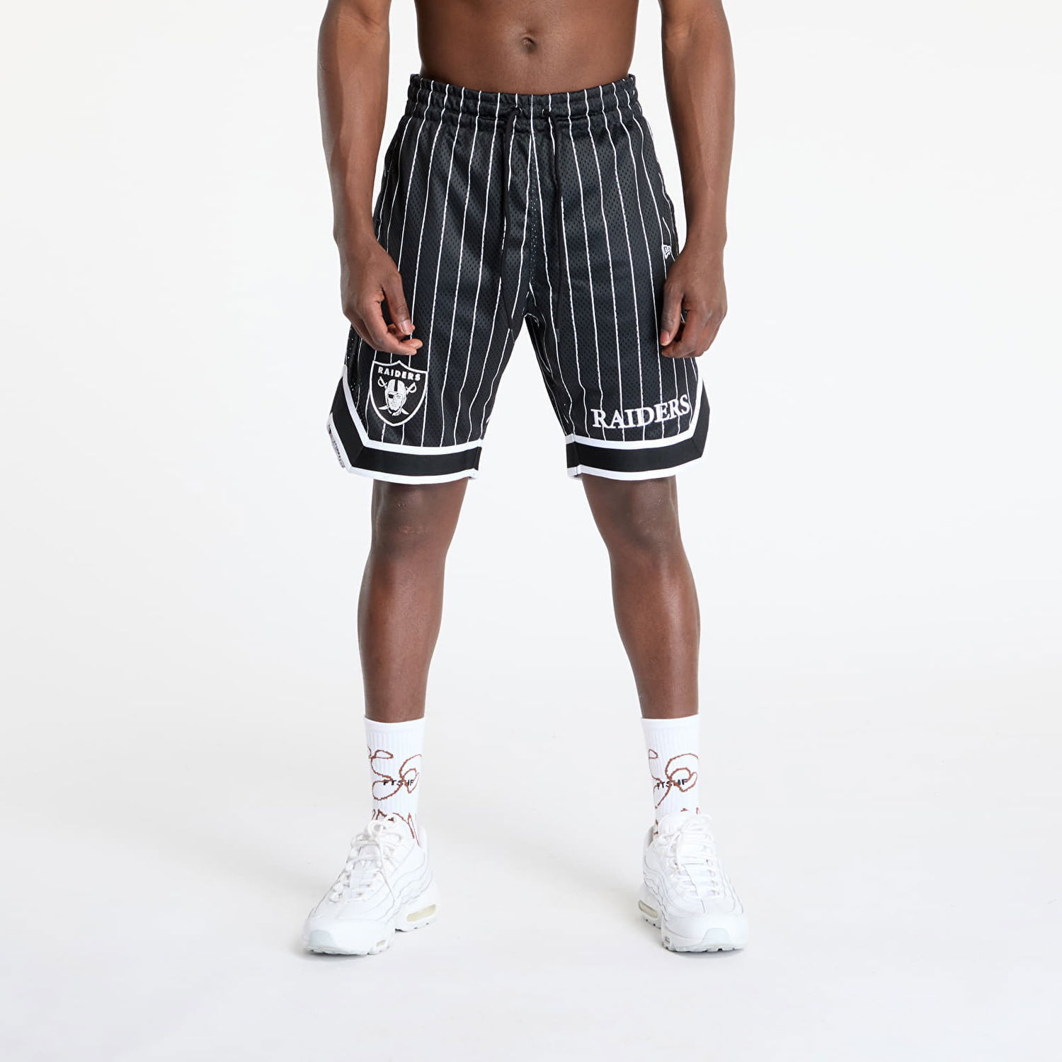 Къси панталони New Era New Era Las Vegas Raiders NFL Pinstripe Shorts Черно | 60667938, 0