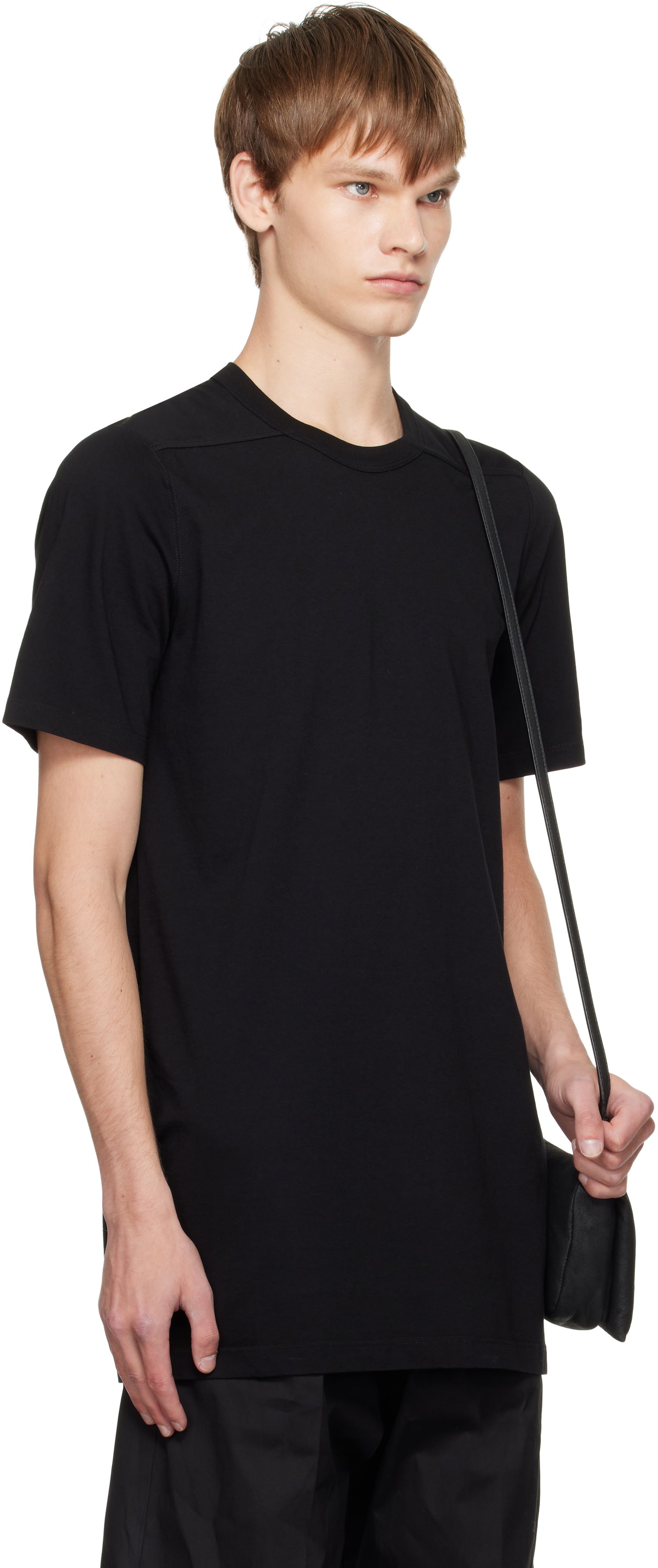 Тениска Rick Owens Rick Owens Concordians Level T-Shirt Черно | RU02E1264 JA, 1