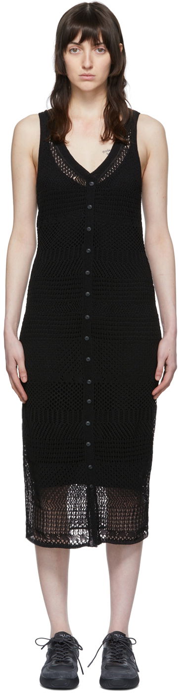 Pокля rag & bone Rag & Bone Knit Midi Dress Черно | WAS22P0135213, 0
