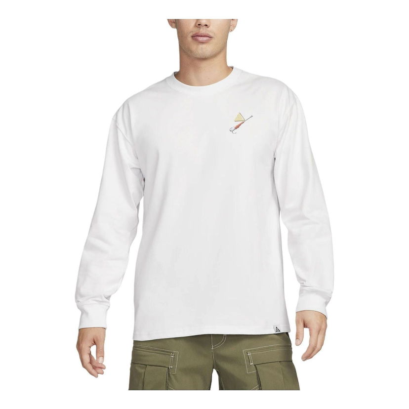 Тениска Nike ACG ACG Long Sleeve Graphic T-Shirt Бяло | FQ3728-121