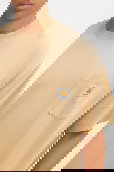 Тениска Carhartt WIP S/S Hudson Pocket T-Shirt Бежово | I035140.07E5F, 3