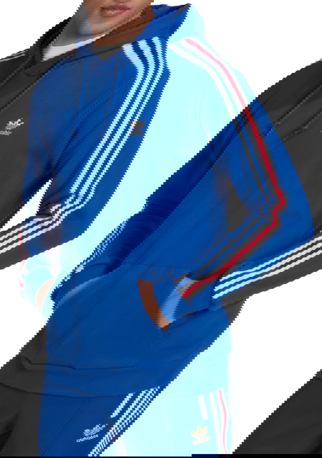 Суитчър adidas Originals 3-Stripes Crew Синьо | hk7394, 0