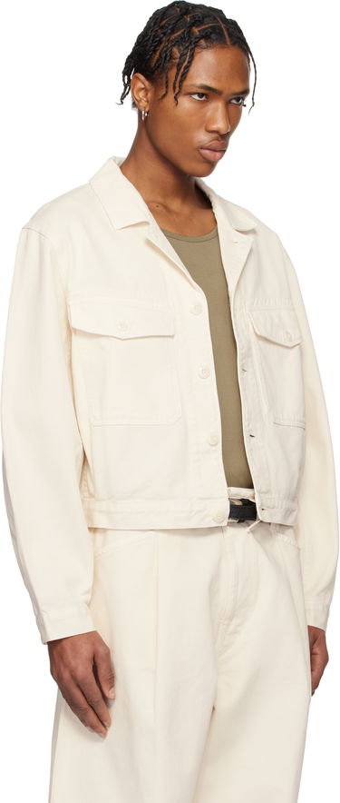 Яке LEMAIRE Lemaire Trucker Denim Jacket Бяло | OW1142 LD1034, 1