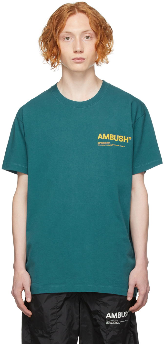 Тениска Ambush AMBUSH 'Workshop' Jersey T-Shirt Зелено | BMAA007F21JER0014818, 0