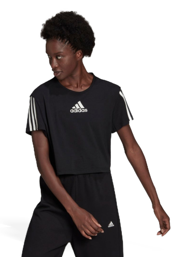 Тениска adidas Originals AEROREADY Made for Training Crop Sport Tee Черно | HA1192