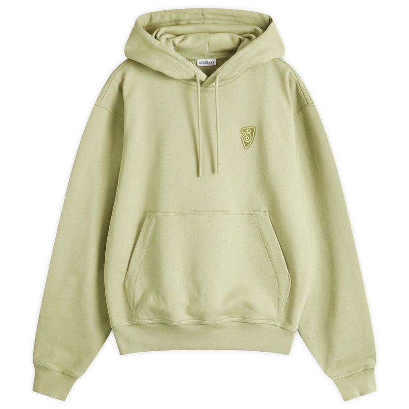 Суитчър Burberry Knit Logo Hoodie Зелено | 8102452-C1744