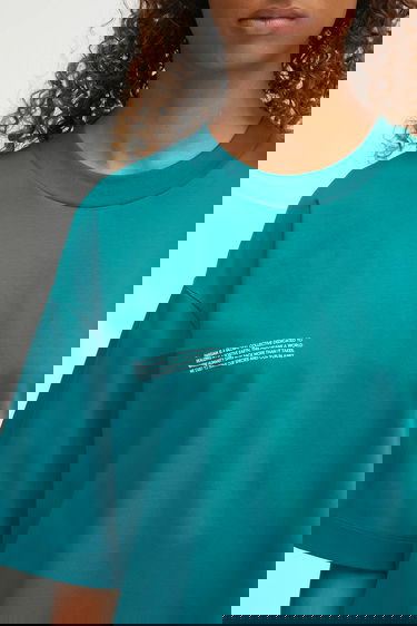 Тениска PANGAIA Pangaia DNA Oversized T-Shirt Зелено | 10002572, 6