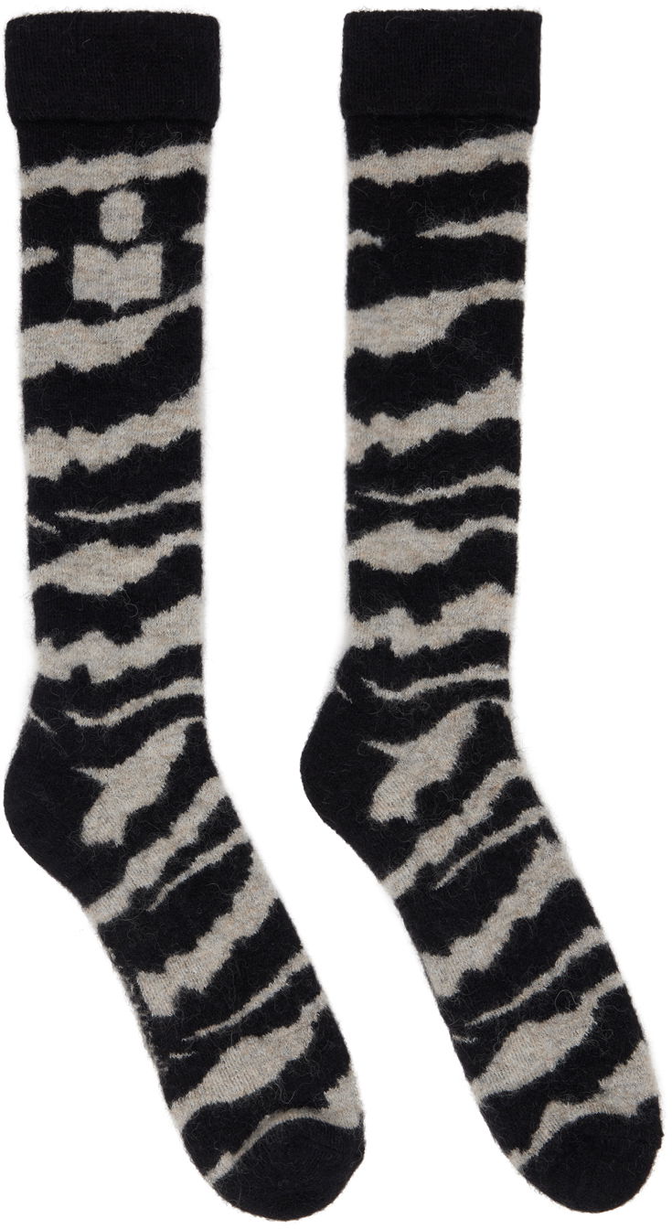 Чорапи ISABEL MARANT Shona Socks Черно | CT053JFA-B3C12A