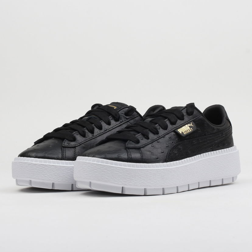 Кецове и обувки Puma Platform Trace Ostrich Wn's black - black Черно | 366684 01