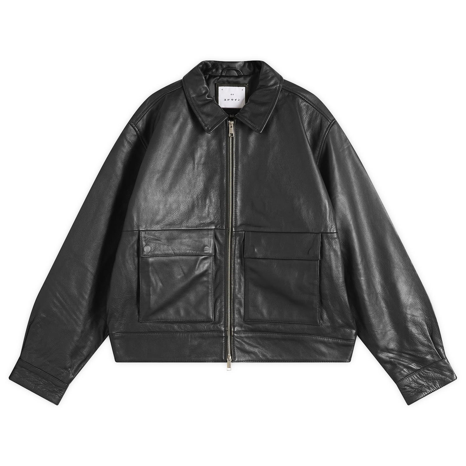 Яке EDWIN Dogma Leather Jacket, Size Large Черно | I035716-8900, 0