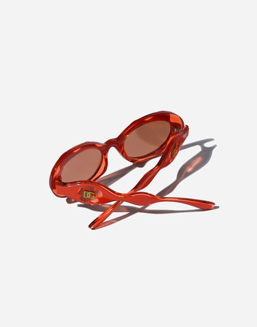 Слънчеви очила Dolce & Gabbana Dolce & Gabbana Flower Power Oval Sunglasses Оранжево
 | VG600KVN87T9V000, 3