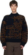 Dries Van Noten Jacquard Wool Turtleneck