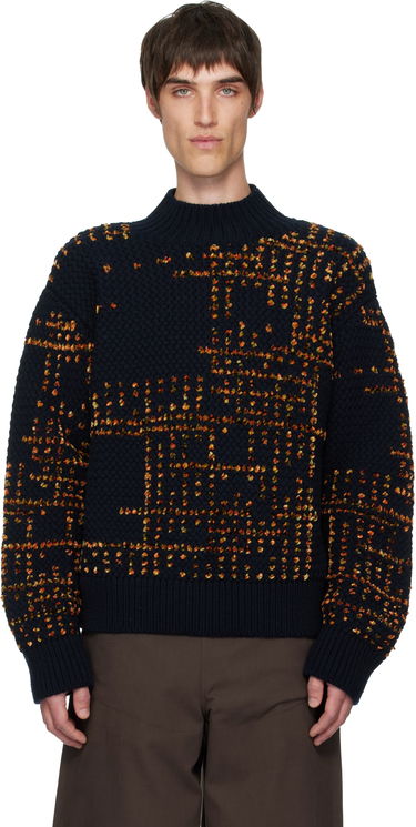 Пуловер Dries Van Noten Dries Van Noten Jacquard Wool Turtleneck Многоцветен | 252-021222-2729, 0