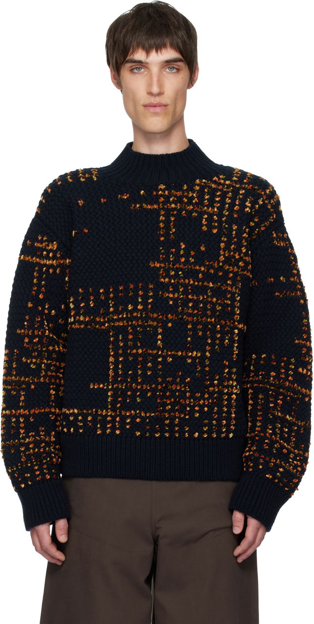 Dries Van Noten Jacquard Wool Turtleneck