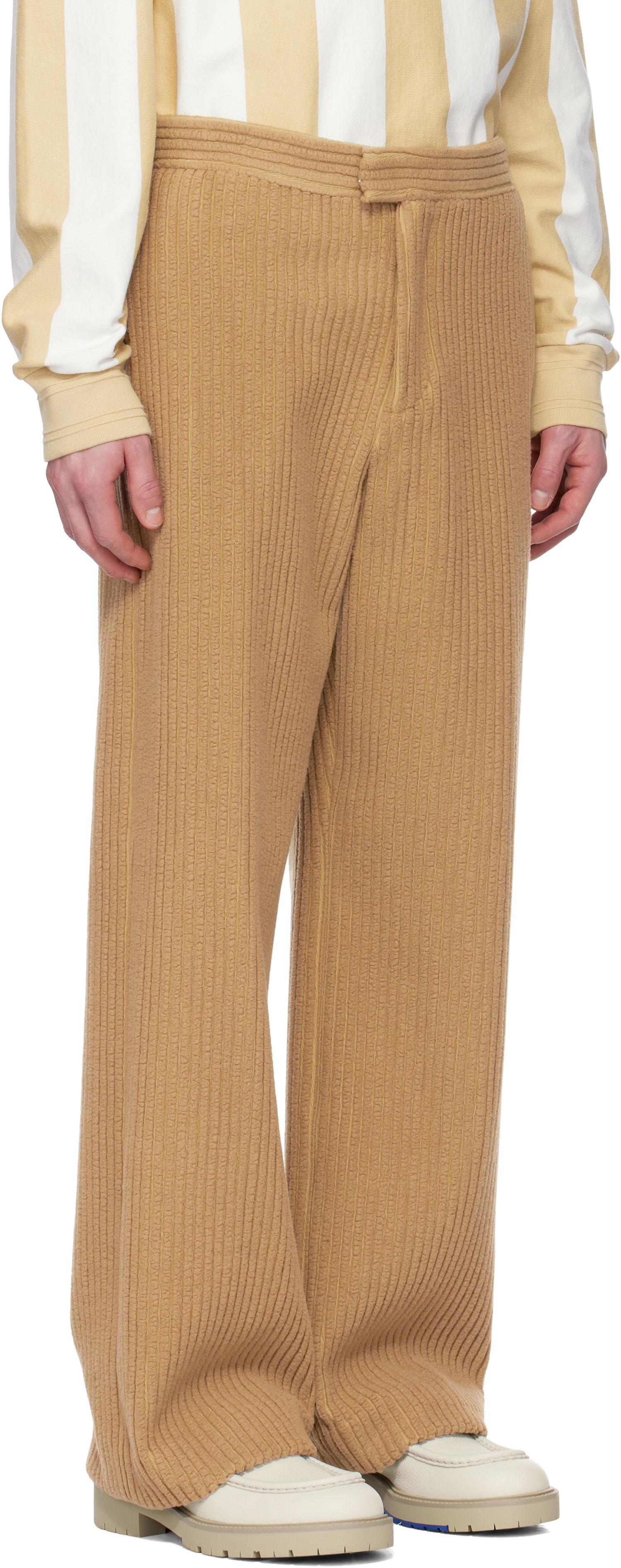 Панталони Burberry Burberry Corduroy Trousers Кафяво | 8101787, 1