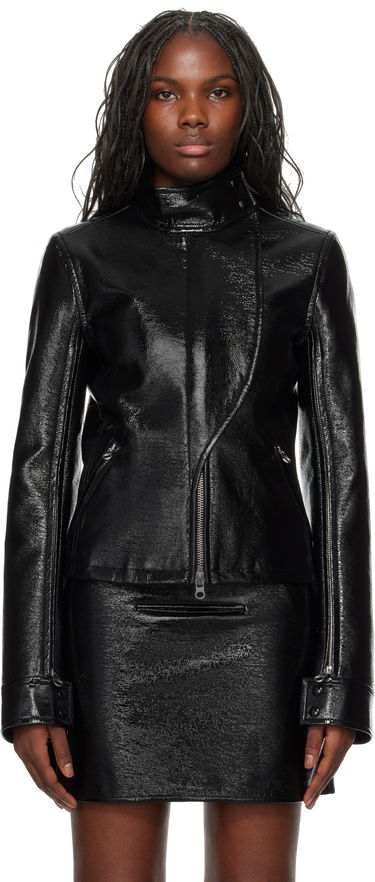 Яке бомбър Courrèges Vinyl Motorcycle Jacket Черно | 424CBL212VY0014, 0
