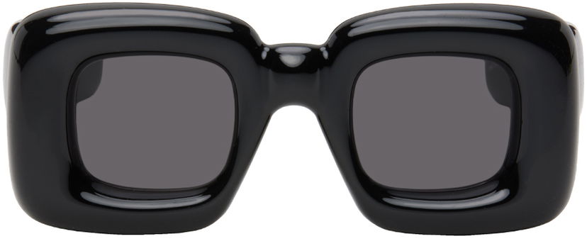 Слънчеви очила Loewe Black Inflated Sunglasses Черно | LW40098I@4101A