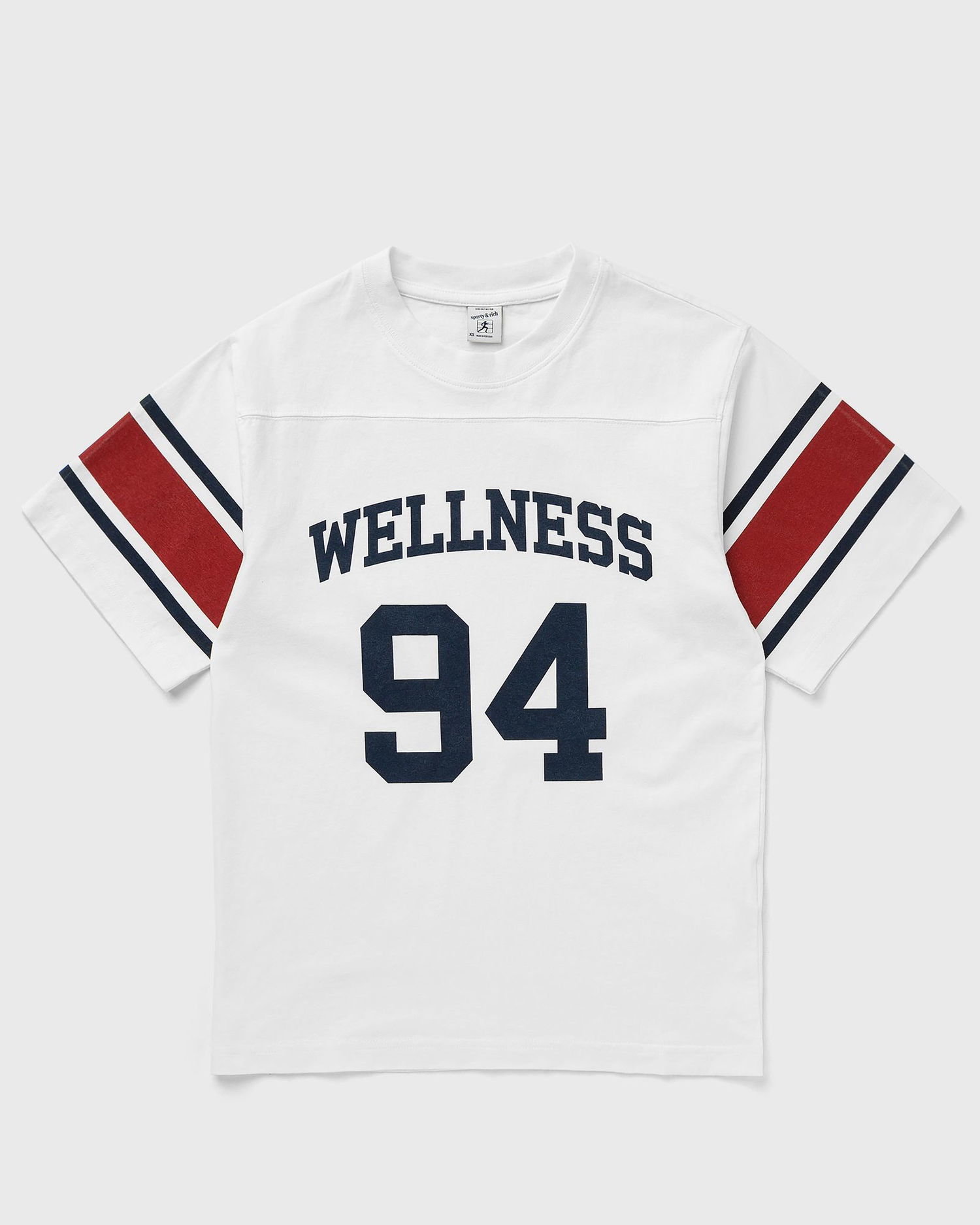 Тениска Sporty & Rich Wellness 94 Rugby T-Shirt Бяло | TO039606037WH41, 0